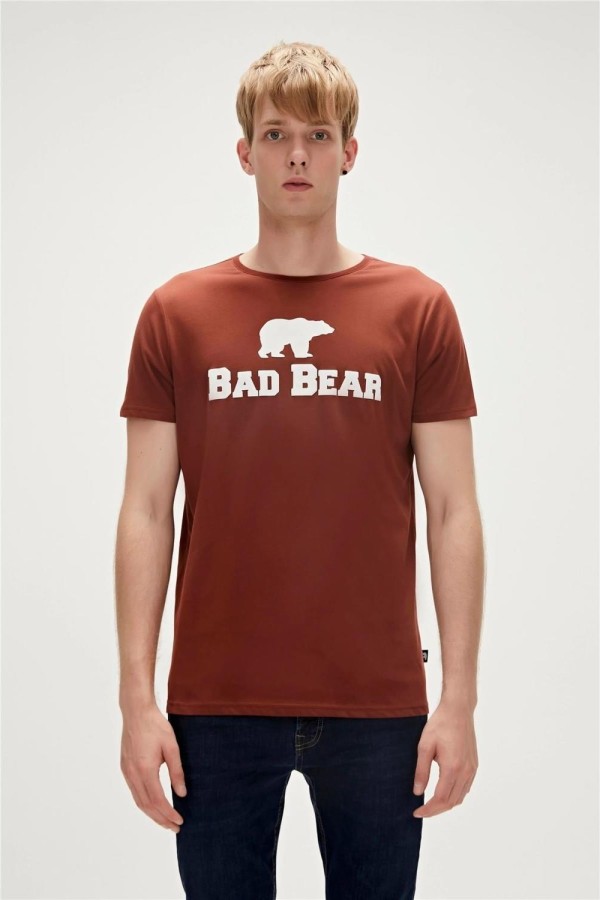 BAD BEAR 19.01.07.002 BER BEAR AYI BASKI 0 YAKA KISA KOL TSHIRT
