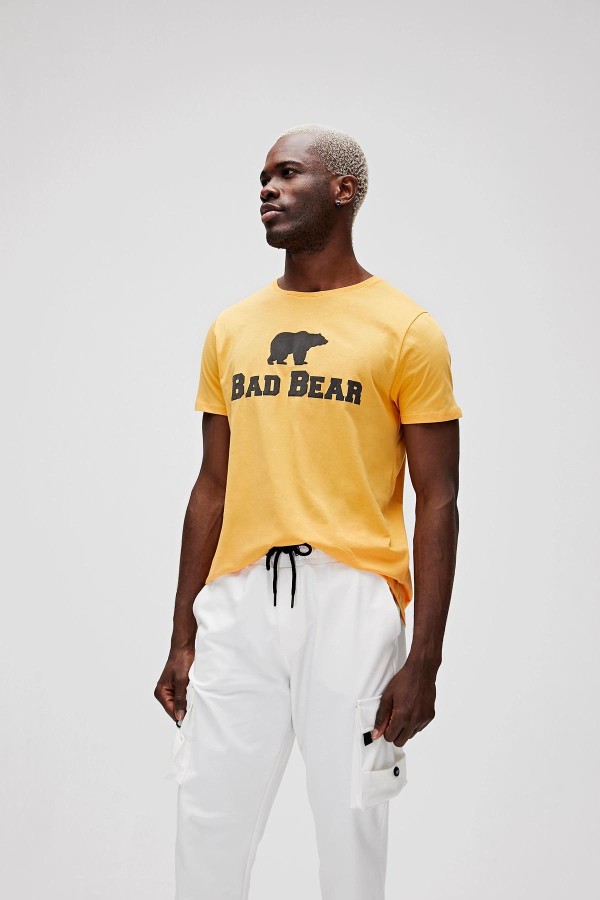 BAD BEAR 19.01.07.002 BER BEAR AYI BASKI 0 YAKA KISA KOL TSHIRT