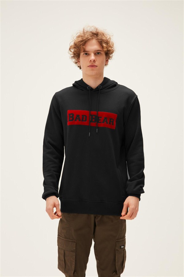 BAD BEAR 22.02.12.015 FLOK BAD BEAR YAZILI KAPSONLU 2 CEP SWEAT BAD BEAR 22.02.12.015 FLOK BAD BEAR YAZILI KAPSONLU 2 CEP SWEAT