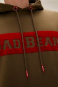 BAD BEAR 22.02.12.015 FLOK BAD BEAR YAZILI KAPSONLU 2 CEP SWEAT