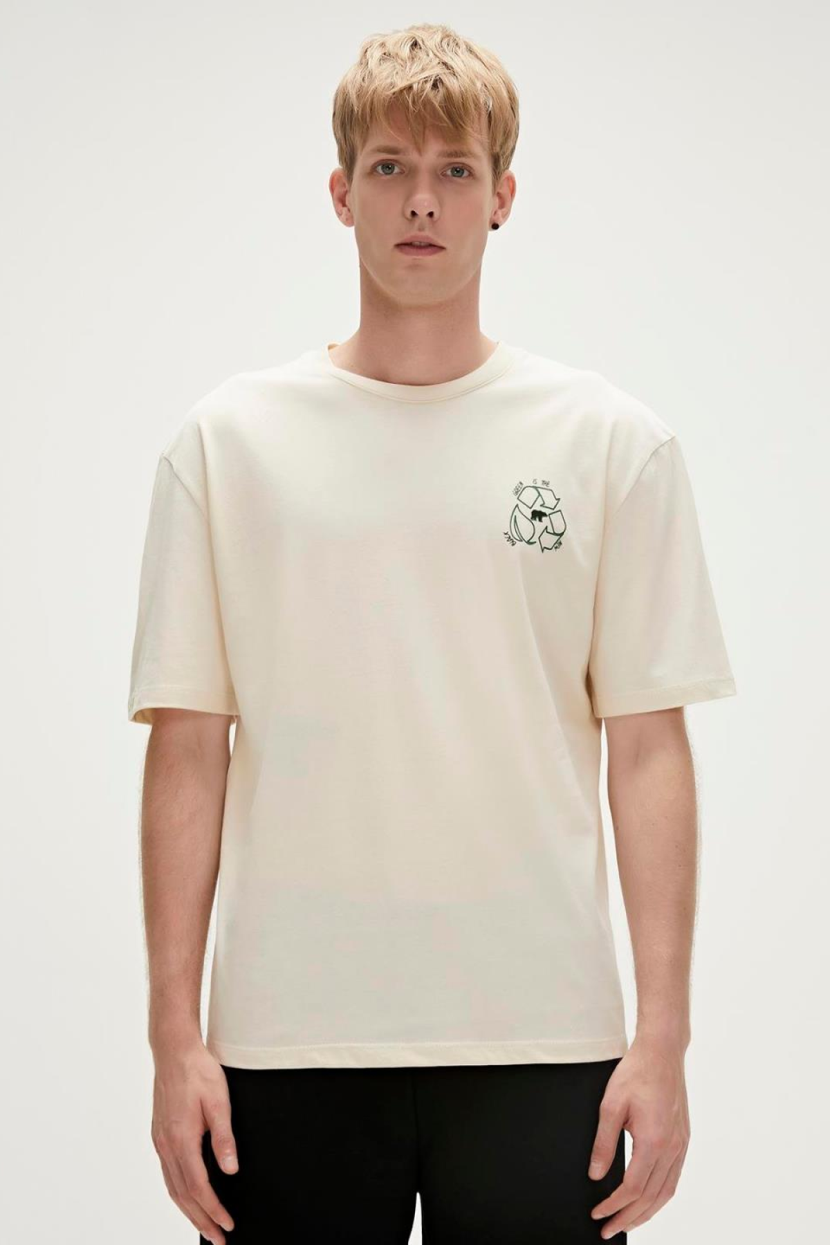 BAD BEAR 23.01.07.005 WORLD SIRT BASKILI  0 YAKA KISA KOL TSHIRT
