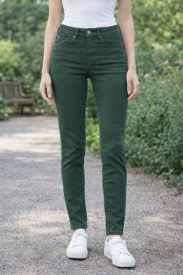 BOLINTO 480 YANLARI ZINCIRLI YUKSEK BEL 5 CEP LIKRALI  DAR PACA PANTOLON