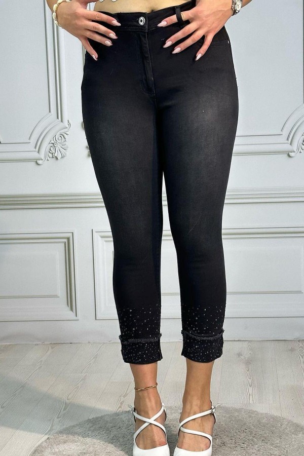 BONITA LIZ TOPARLAYICI DUBLE PACA TASLI  LIKRALI DAR PACA KOT PANTOLON