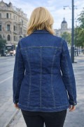 BONITA  YIRTIK TAS DETAYLI KAPAK CEPLI UZUN  DENIM MONT
