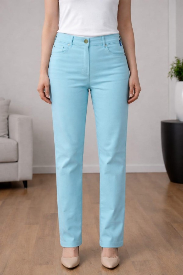 BONITALIZ 185 ARKA CEP TASLI  YUKSEK BEL 5 CEP LIKRALI  BORU PACA PANTOLON