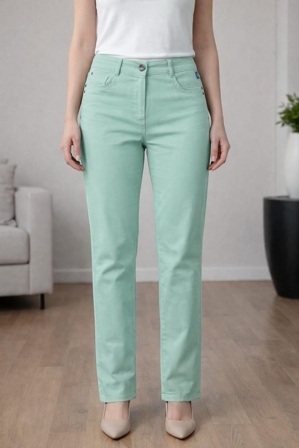 BONITALIZ 185 ARKA CEP TASLI  YUKSEK BEL 5 CEP LIKRALI  BORU PACA PANTOLON