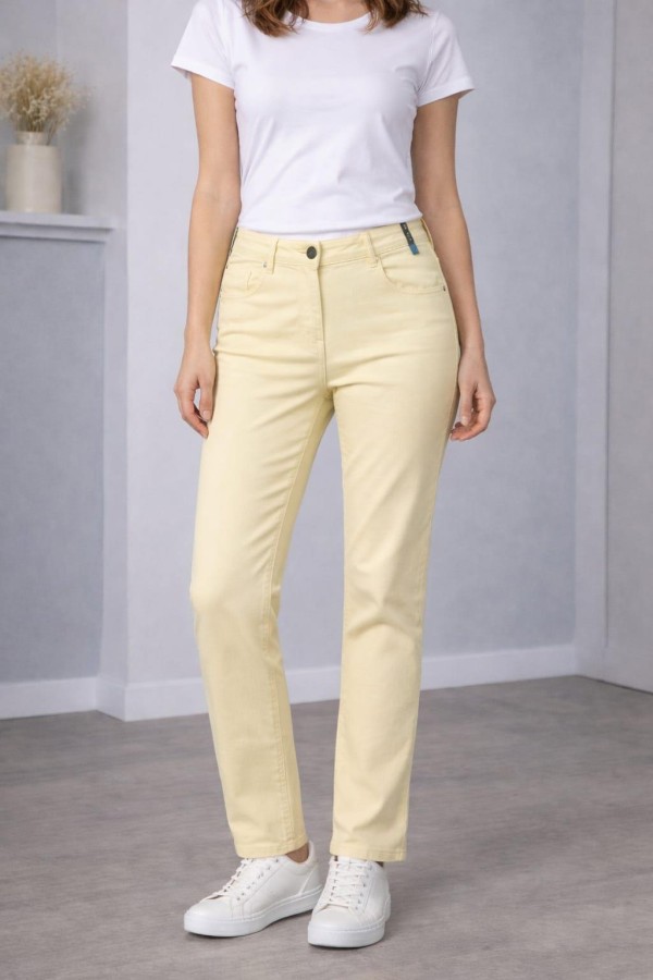 BONITALIZ 185 ARKA CEP TASLI  YUKSEK BEL 5 CEP LIKRALI  BORU PACA PANTOLON