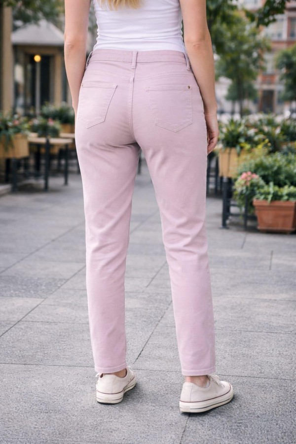 BONITALIZ 475 ON TAS BASKILI YUKSEK BEL 5 CEP LIKRALI  DAR PACA PANTOLON