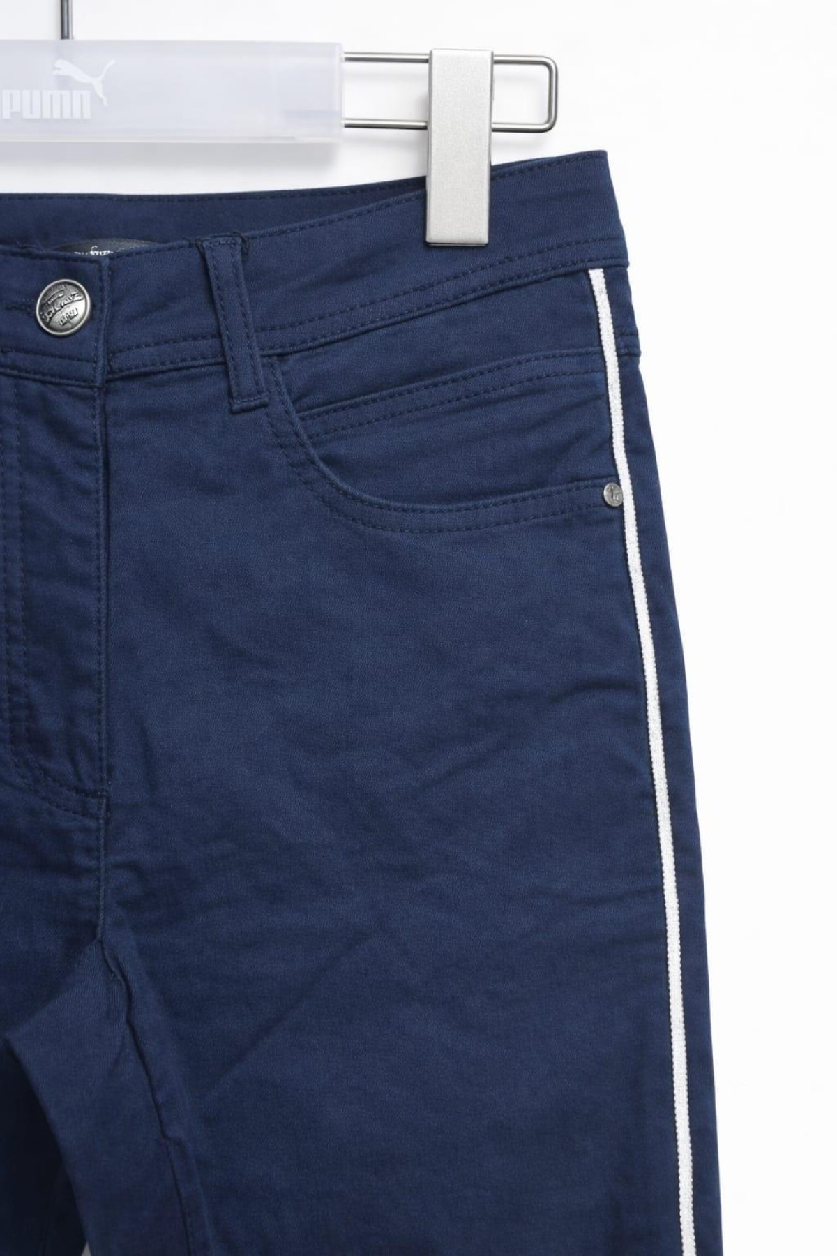 BONITALIZ 583 YANLARI ZINCIRLI YUKSEK BEL 5 CEP LIKRALI  DAR PACA PANTOLON