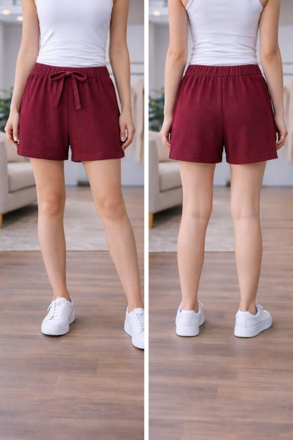 FLEUR 3 LU SET BEL LASTIKLI SUS BAGCIKLI CEPSIZ TRIL TRIL  PENYE SHORT