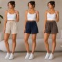 FLEUR 3 LU SET BEL LASTIKLI SUS BAGCIKLI CEPSIZ TRIL TRIL  PENYE SHORT