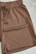 FLEUR BEL LASTIKLI SUS BAGCIKLI CEPSIZ TRIL TRIL  PENYE SHORT