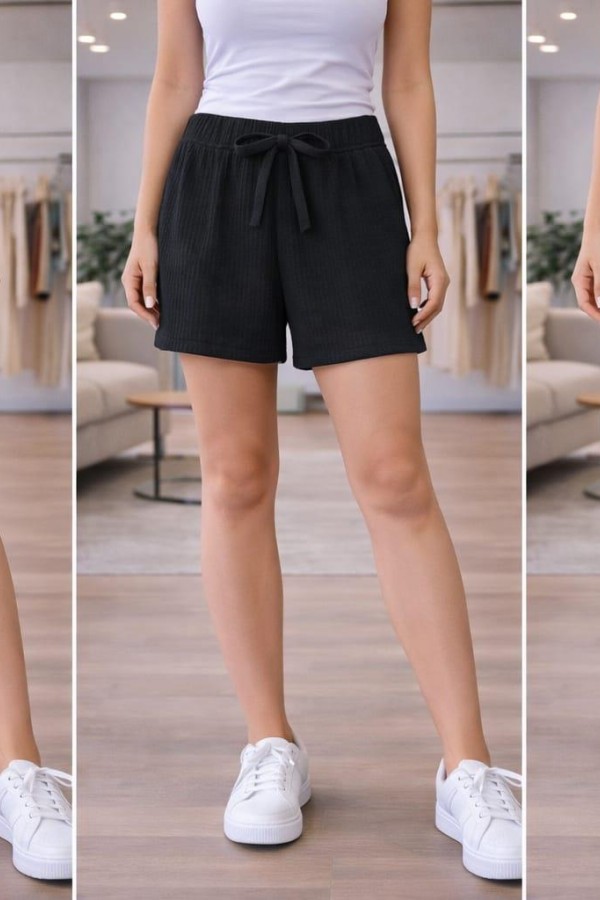 FLEUR 3 LU SET BEL LASTIKLI SUS BAGCIKLI CEPSIZ TRIL TRIL  PENYE SHORT