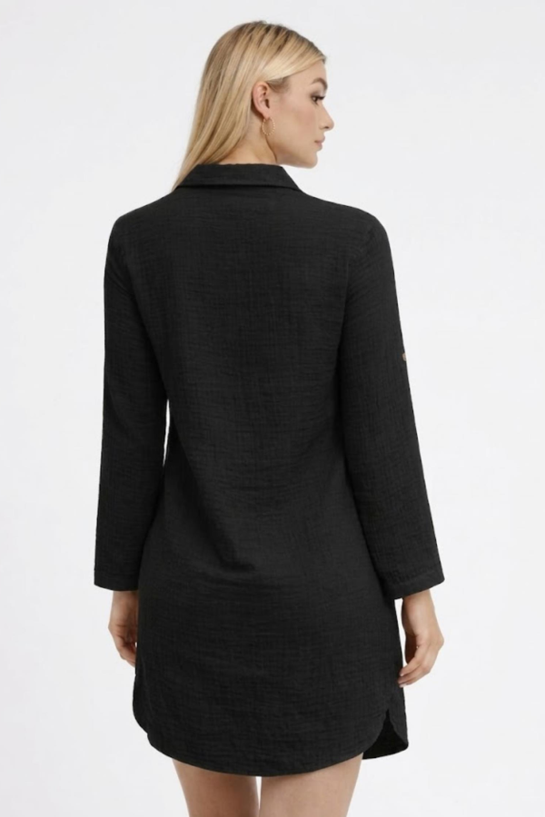 HEAVEN 1190 MUSLIN NISA UZUN KOL TUNIK