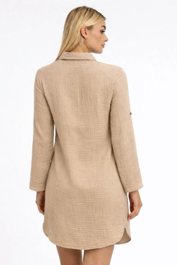 HEAVEN 1190 MUSLIN NISA UZUN KOL TUNIK