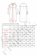 HEAVEN 1550 Şantuklu Desenli Uzun Kol  Tunik