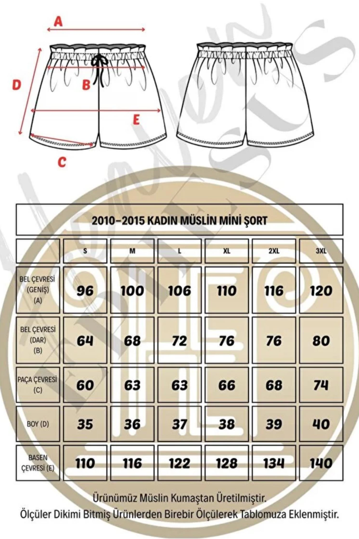 HEAVEN 2010 MUSLIN KADIN  MINI SORT