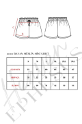 HEAVEN 2015 MUSLIN DESENLI KADIN  MINI SORT