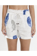 HEAVEN 2015 MUSLIN DESENLI KADIN  MINI SORT