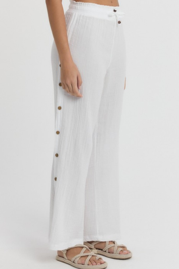 HEAVEN 2100 MUSLIN DUGMELI KADIN PANTOLON