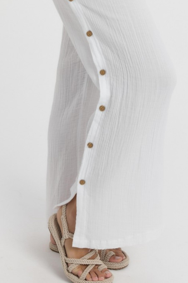 HEAVEN 2100 MUSLIN DUGMELI KADIN PANTOLON