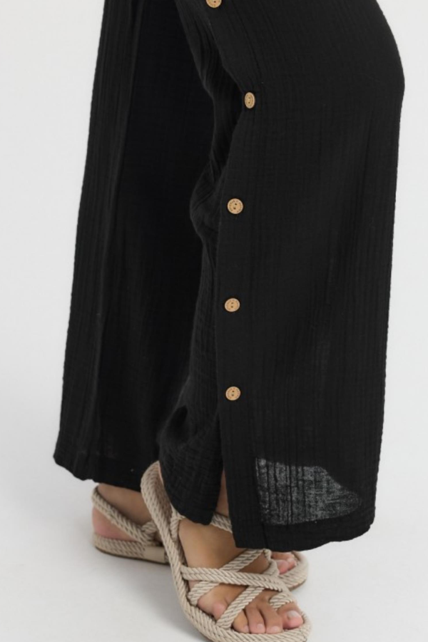 HEAVEN 2100 MUSLIN DUGMELI KADIN PANTOLON