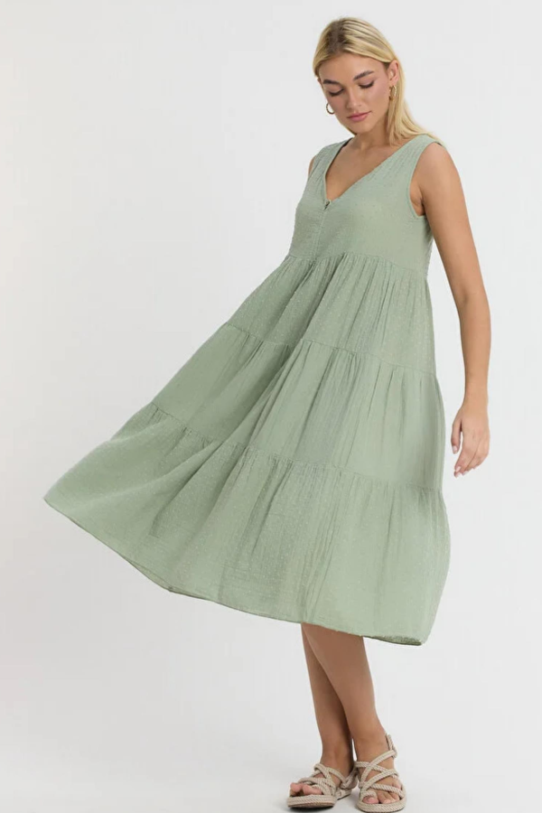HEAVEN 3015 MUSLIN AVLONYA KOLSUZ ELBISE