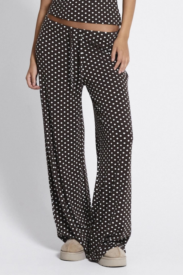 HOLLY PRINTED 157   BEL LASTIKLI BOL PACA PIJAMA ALT