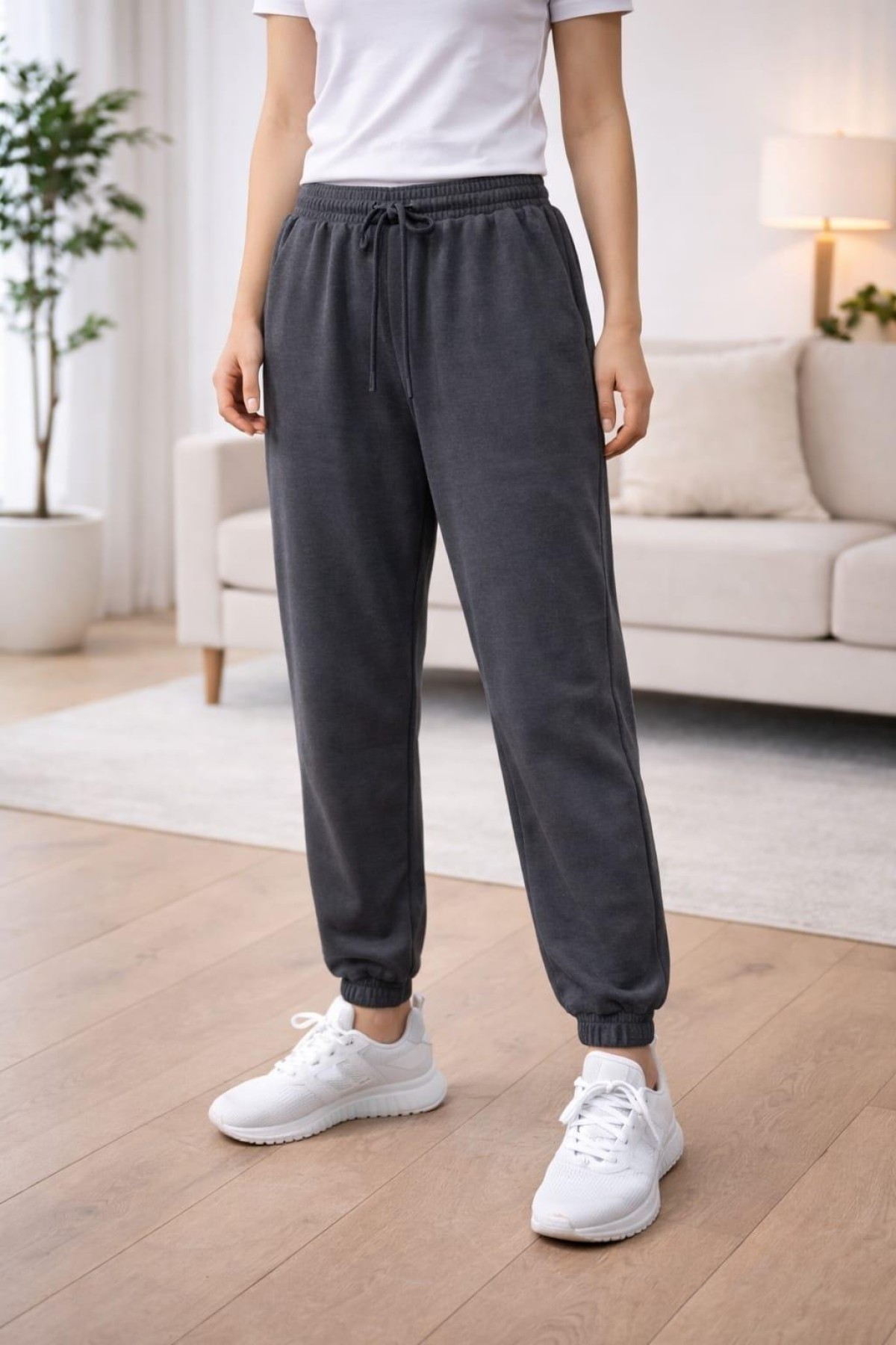 IFS  2022 YUMUSAK KUMAS PACA LASTIKLI KADIN TEK ALT