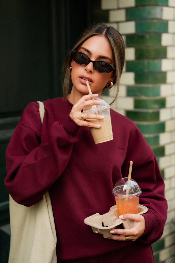 IVORIE STUDIO BASIC 0 YAKA UZUN KOL SWEAT