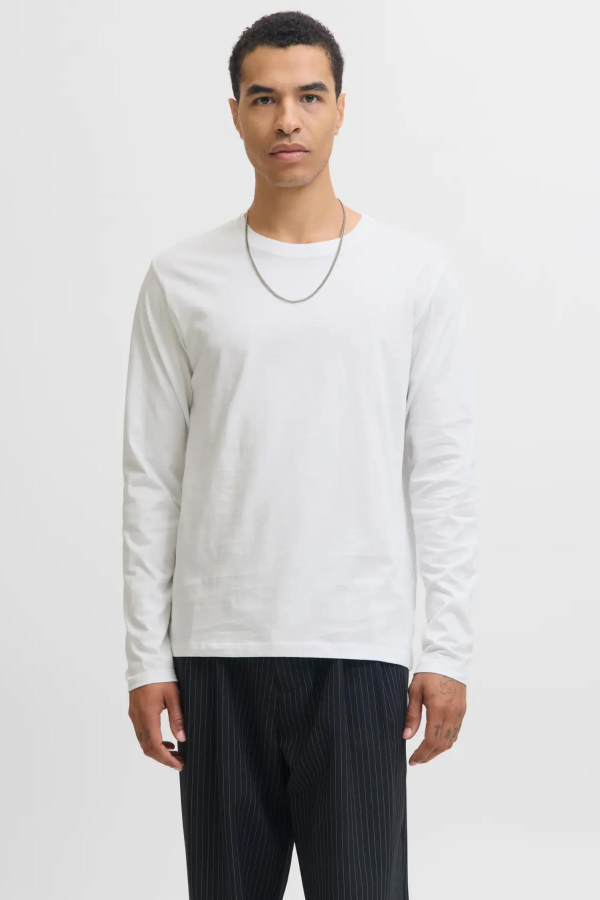 JACK&JONES 112279538 JJE ORGANIC BASIC 0 YAKA  UZUN KOL ERKEK TSH