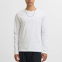 JACK&JONES 112279538 JJE ORGANIC BASIC 0 YAKA  UZUN KOL ERKEK TSH
