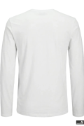 JACK&JONES 112279538 JJE ORGANIC BASIC 0 YAKA  UZUN KOL ERKEK TSH