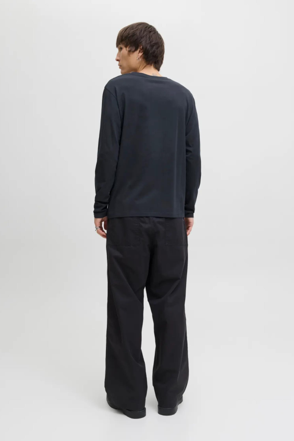 JACK&JONES 112279538 JJE ORGANIC BASIC 0 YAKA  UZUN KOL ERKEK TSH