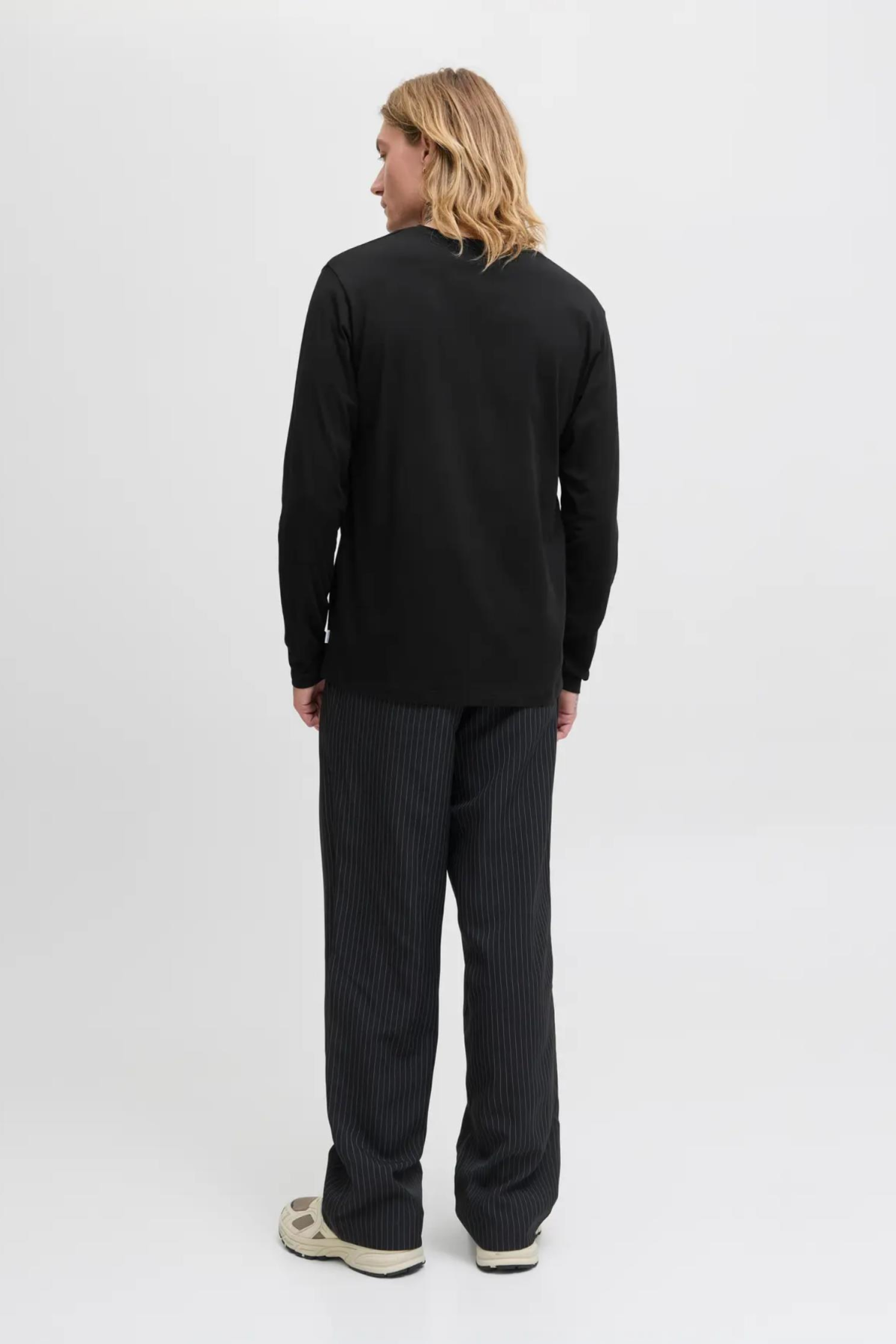 JACK&JONES 112279538 JJE ORGANIC BASIC 0 YAKA  UZUN KOL ERKEK TSH