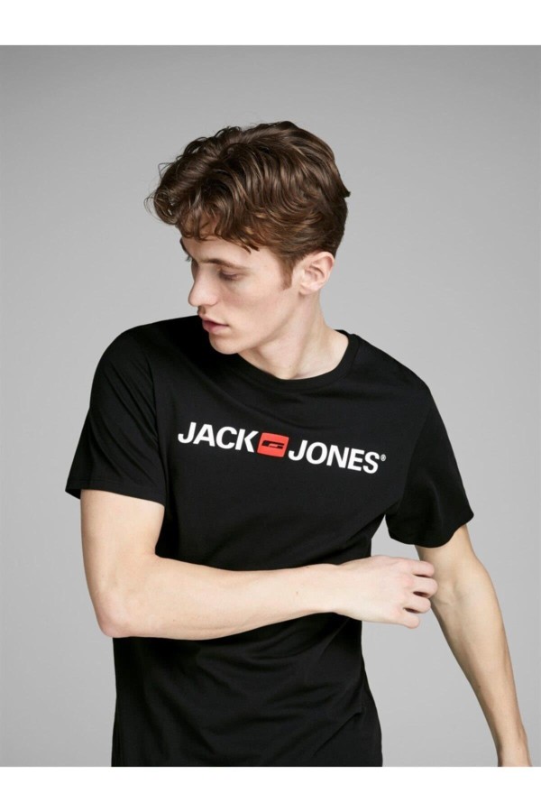 JACK&JONES 12137126 ON JACK&JONES YAZILI 0 YAKA KISA KOL TSH