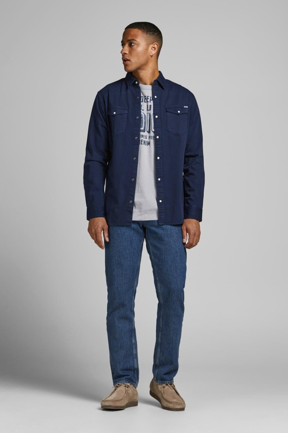 JACK&JONES 12138115 2 CEP CITCITLI UZUN KOL KOT GOMLEK JACK&JONES 12138115 2 CEP CITCITLI UZUN KOL KOT GOMLEK