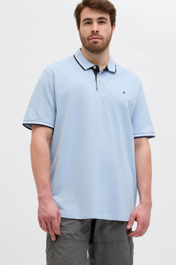 JACK&JONES 12143859 JJEPAULOS POLO YAKA NOOS BATTAL BUYUK BEDEN KISA KOL TSHIRT