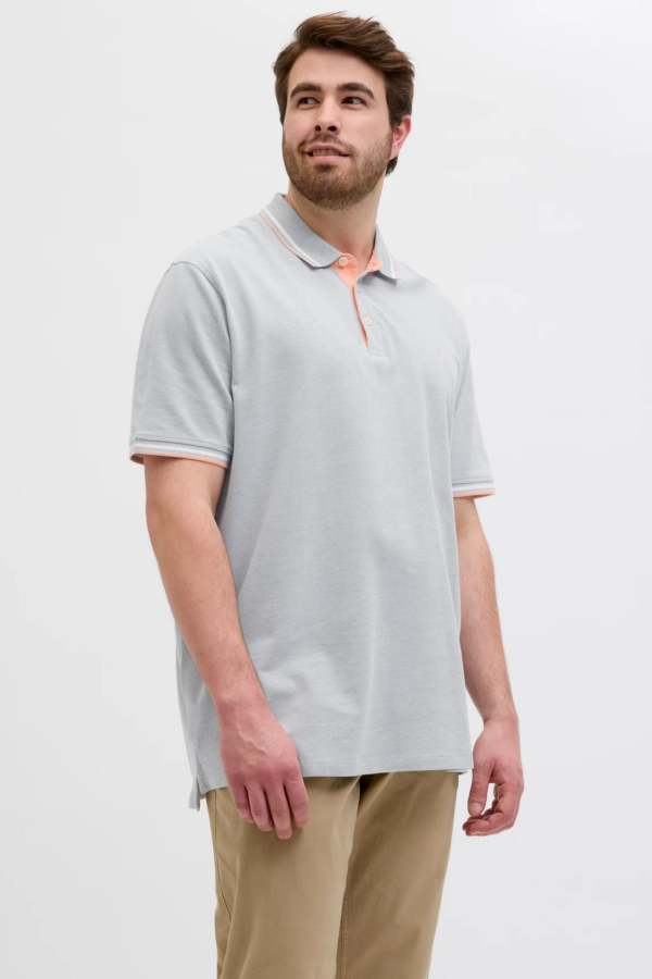 JACK&JONES 12143859 JJEPAULOS POLO YAKA NOOS BATTAL BUYUK BEDEN KISA KOL TSHIRT
