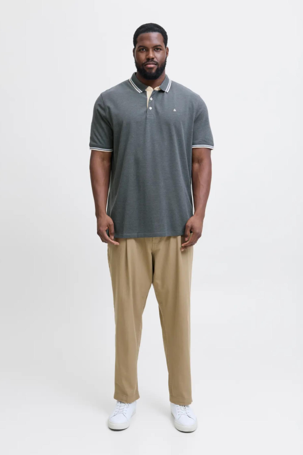 JACK&JONES 12143859 JJEPAULOS POLO YAKA NOOS BATTAL BUYUK BEDEN KISA KOL TSHIRT