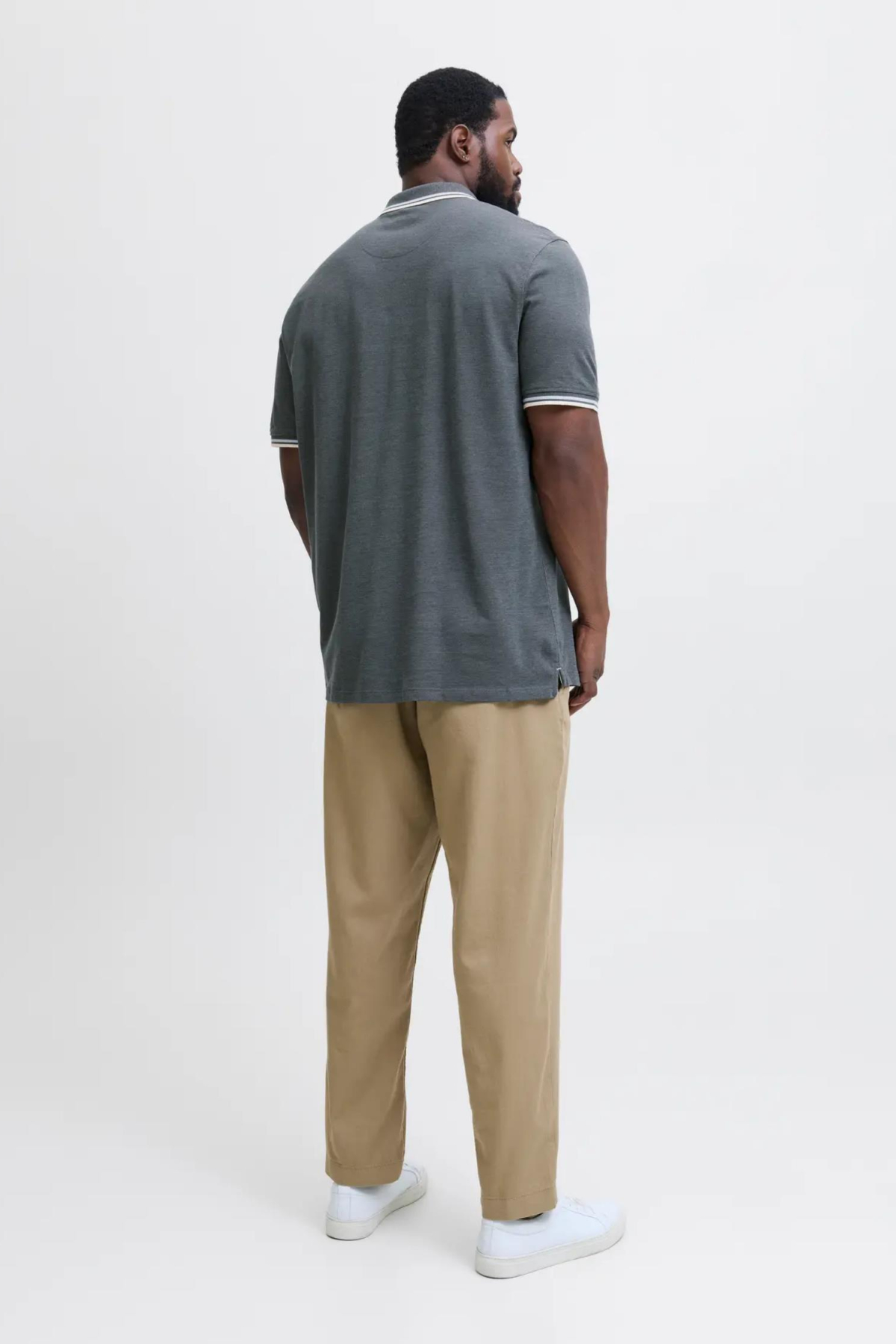 JACK&JONES 12143859 JJEPAULOS POLO YAKA NOOS BATTAL BUYUK BEDEN KISA KOL TSHIRT