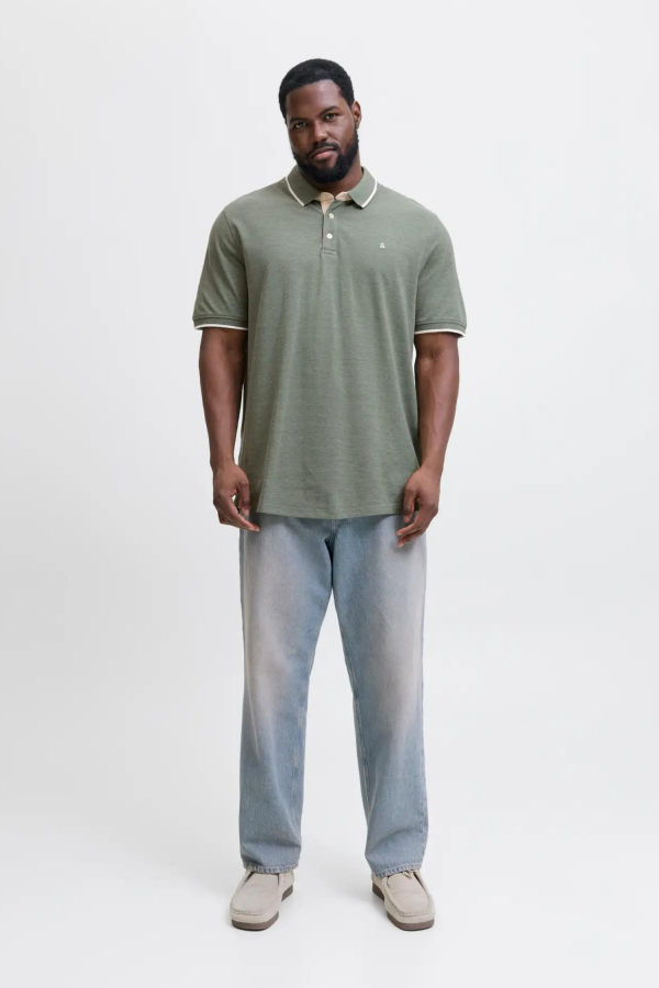 JACK&JONES 12143859 JJEPAULOS POLO YAKA NOOS BATTAL BUYUK BEDEN KISA KOL TSHIRT