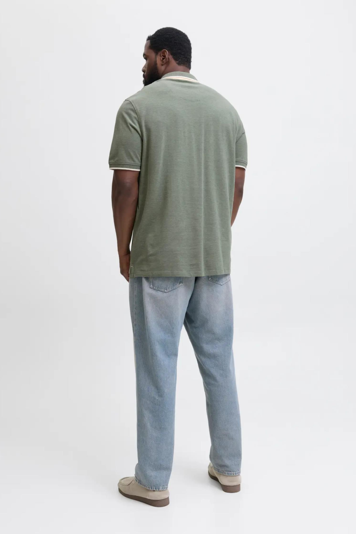 JACK&JONES 12143859 JJEPAULOS POLO YAKA NOOS BATTAL BUYUK BEDEN KISA KOL TSHIRT