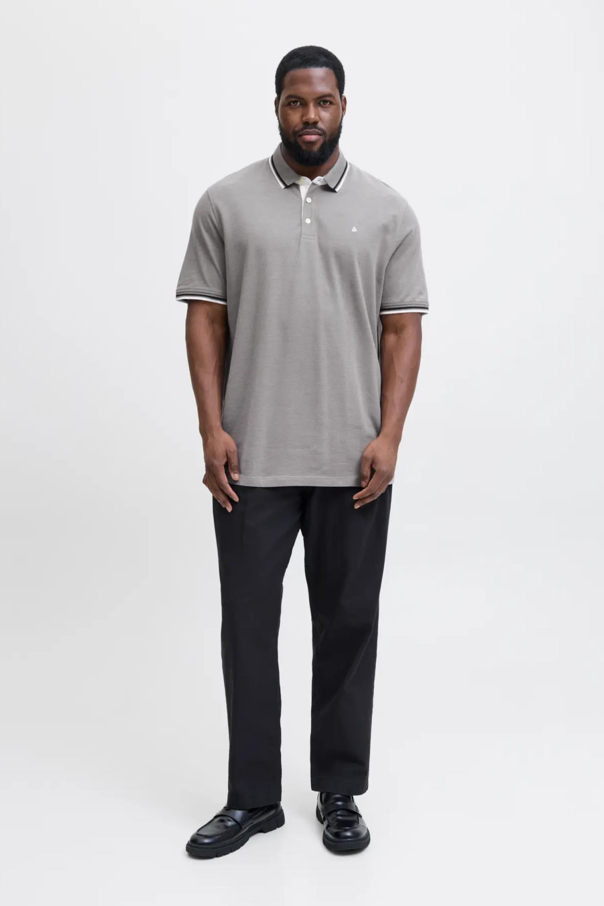 JACK&JONES 12143859 JJEPAULOS POLO YAKA NOOS BATTAL BUYUK BEDEN KISA KOL TSHIRT