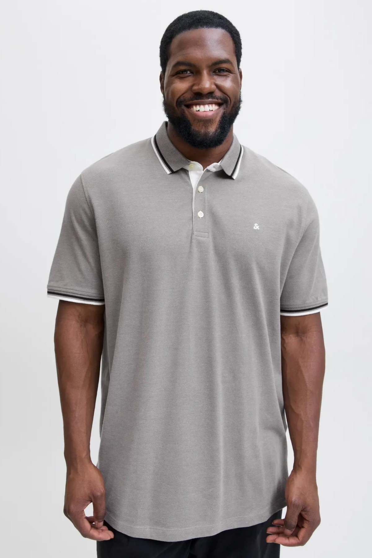 JACK&JONES 12143859 JJEPAULOS POLO YAKA NOOS BATTAL BUYUK BEDEN KISA KOL TSHIRT