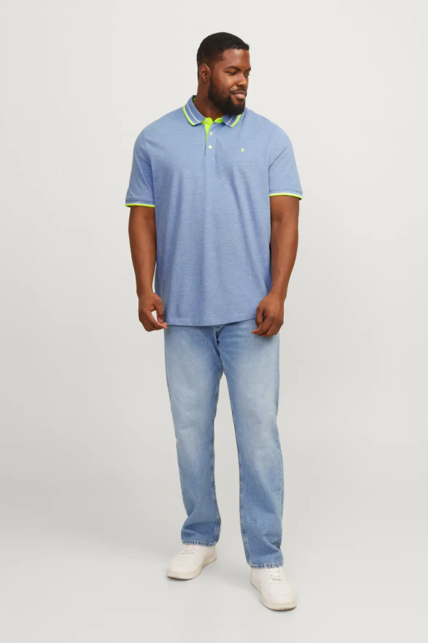 JACK&JONES 12143859 JJEPAULOS POLO YAKA NOOS BATTAL BUYUK BEDEN KISA KOL TSHIRT