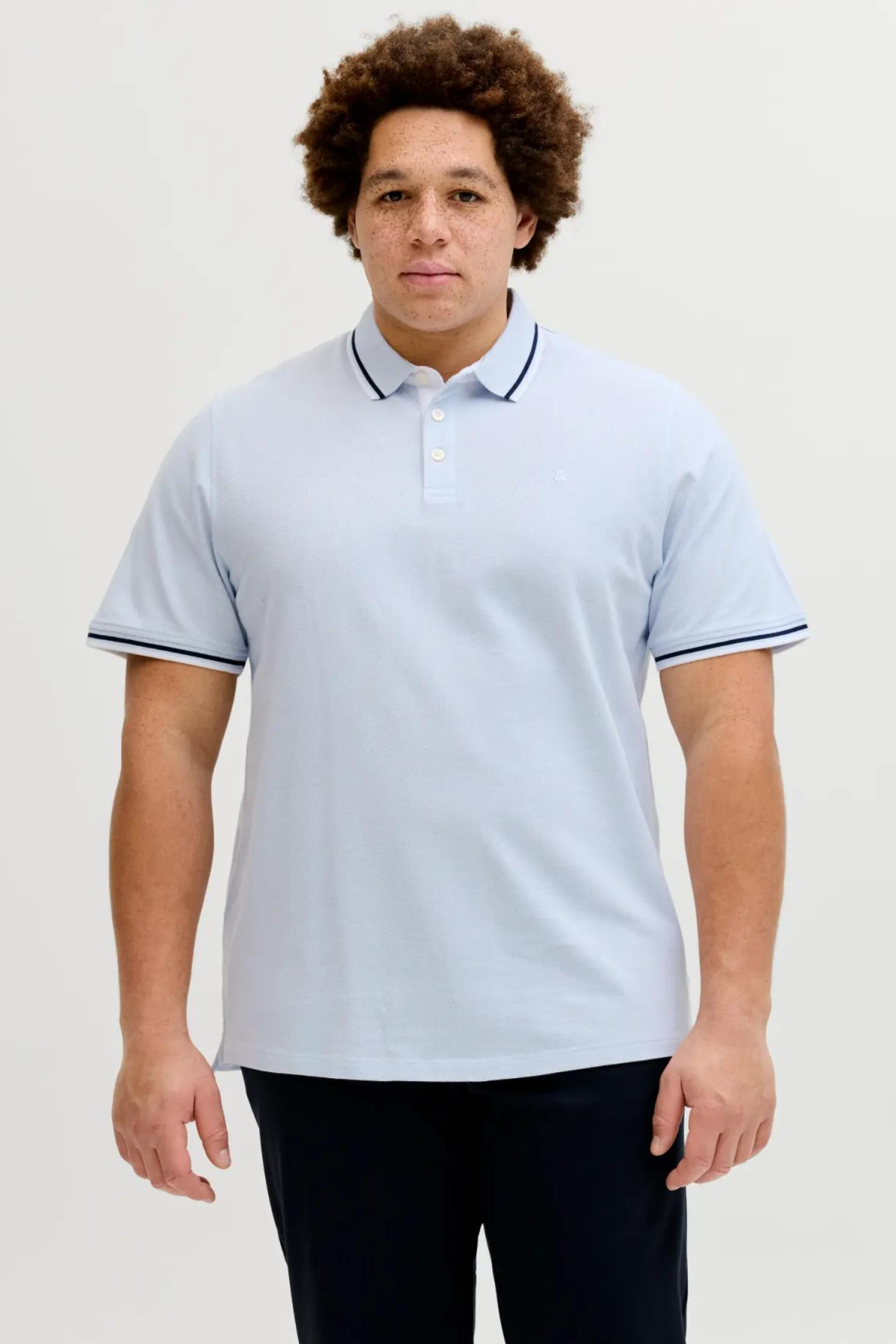 JACK&JONES 12143859 JJEPAULOS POLO YAKA NOOS BATTAL BUYUK BEDEN KISA KOL TSHIRT