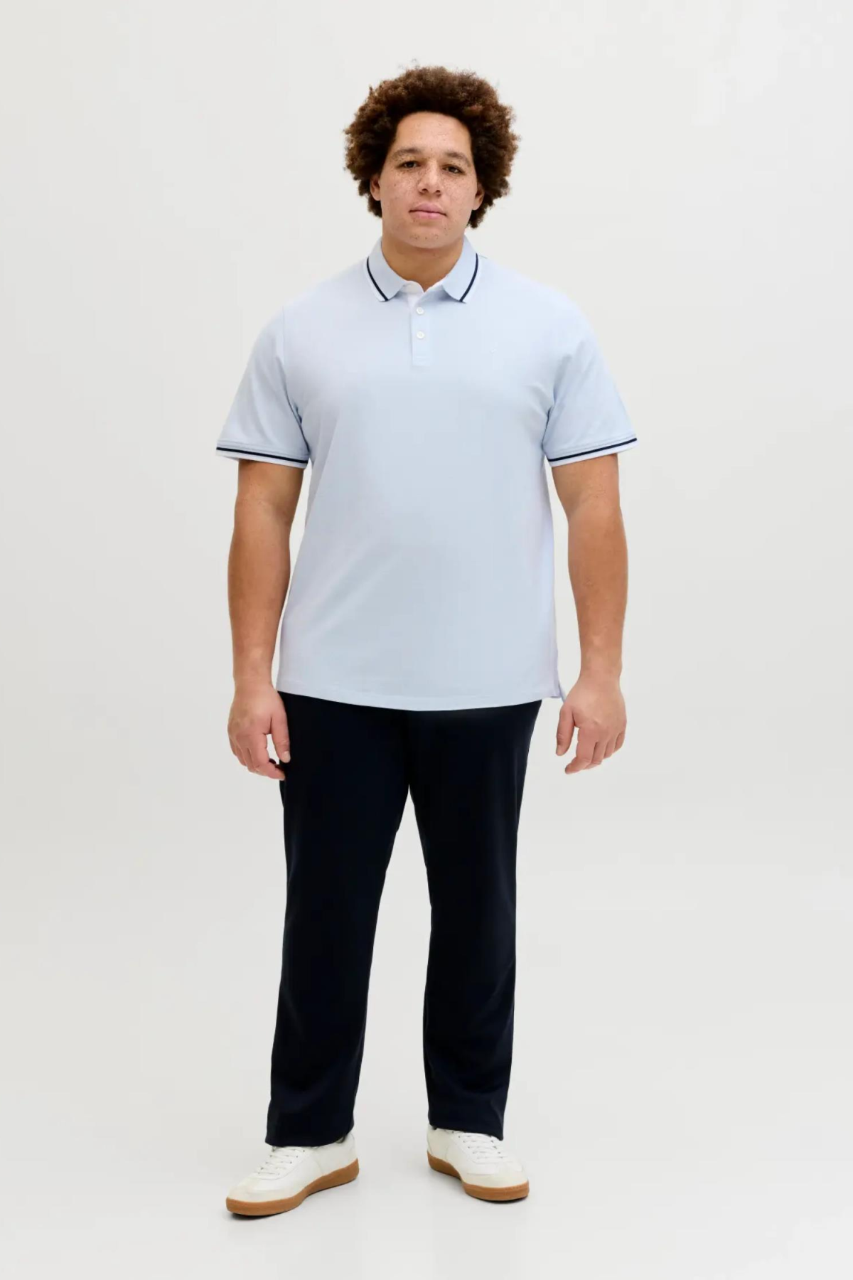 JACK&JONES 12143859 JJEPAULOS POLO YAKA NOOS BATTAL BUYUK BEDEN KISA KOL TSHIRT