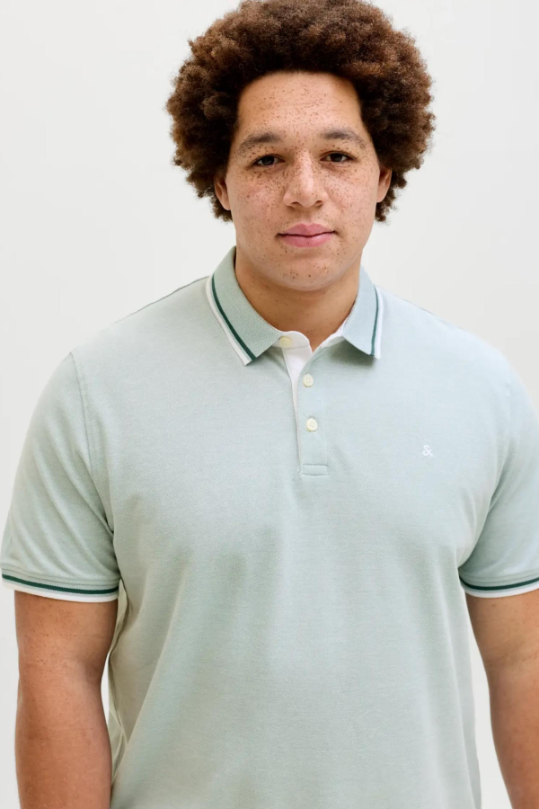 JACK&JONES 12143859 JJEPAULOS POLO YAKA NOOS BATTAL BUYUK BEDEN KISA KOL TSHIRT