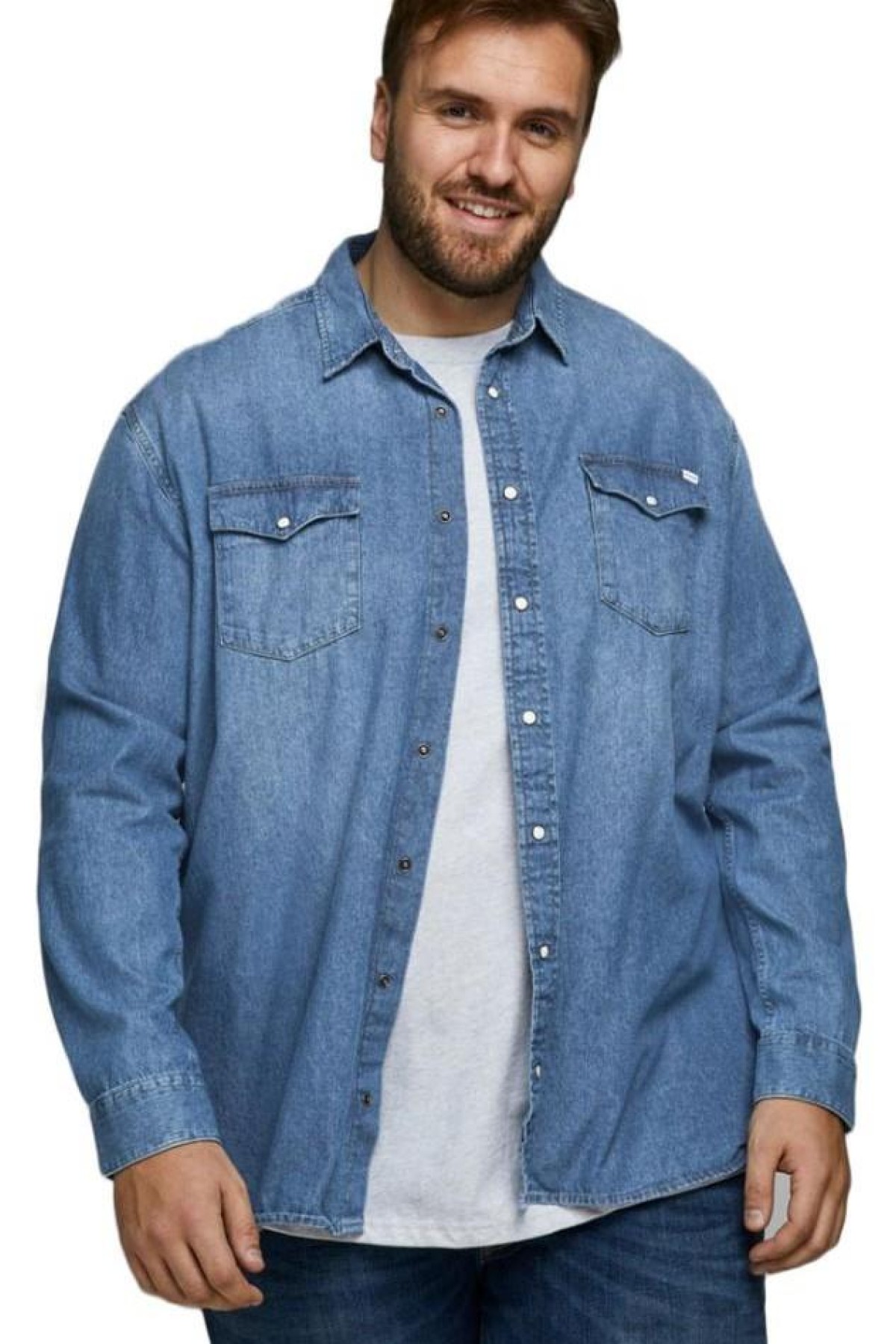 JACK&JONES 12143934 2 CEP CITCITLI UZUN KOL KOT GOMLEK